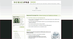 Desktop Screenshot of nursespro.com