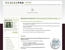 Tablet Screenshot of nursespro.com